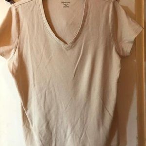 Women's beige stretch top, Size L